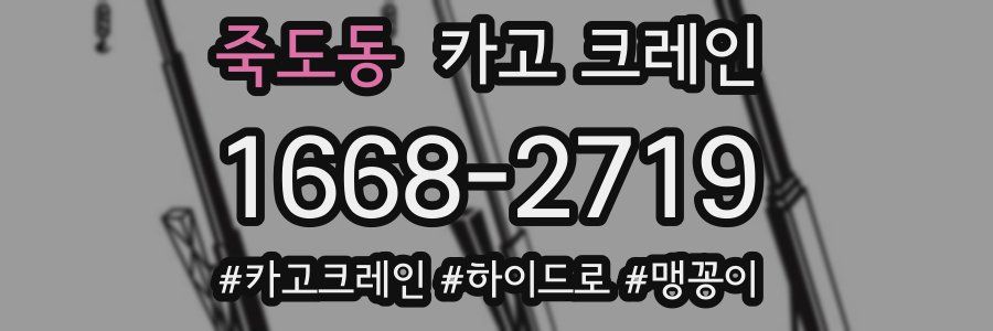 죽도동 크레인 작업