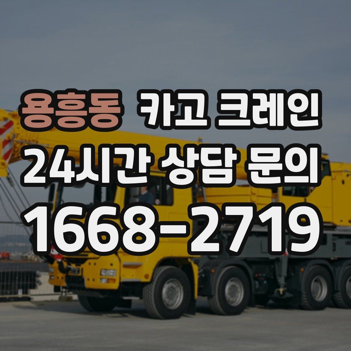 용흥동 카고 크레인 구조물 지지 작업 진행 요령