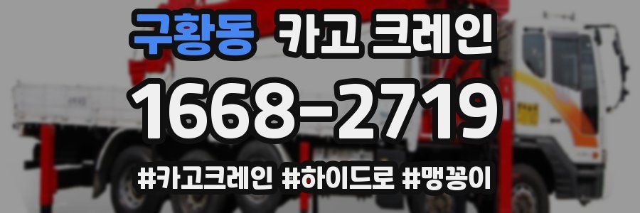 구황동 크레인 작업