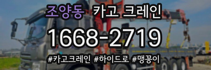 조양동 크레인 작업