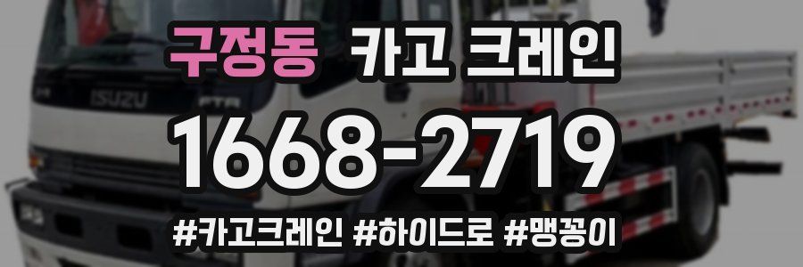 구정동 크레인 작업