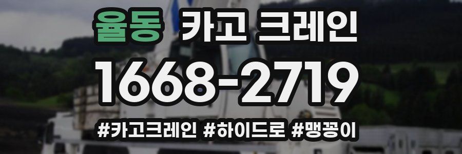 율동 크레인 작업