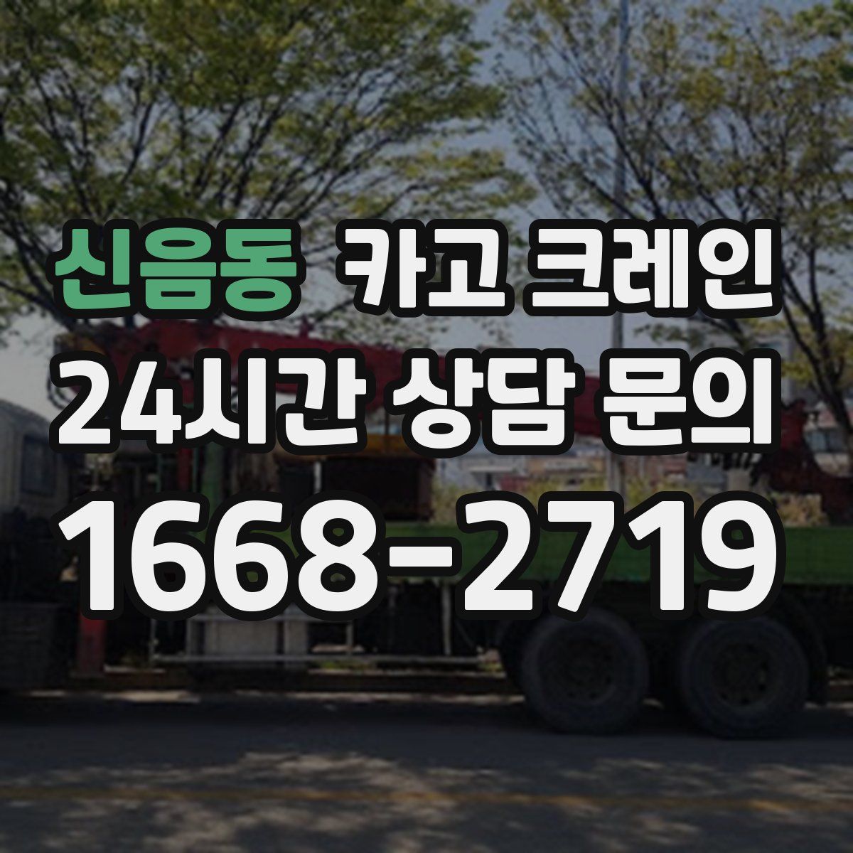 신음동 카고 크레인