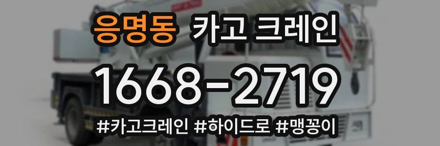 응명동 크레인 작업