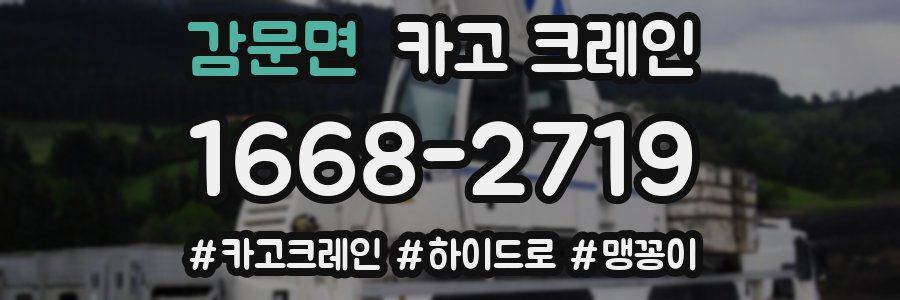 감문면 크레인 작업