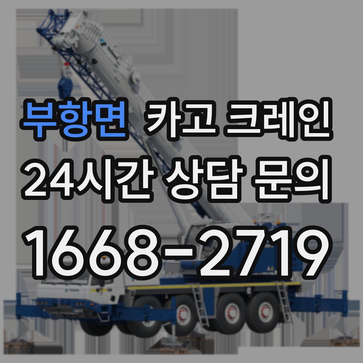 부항면 카고 크레인