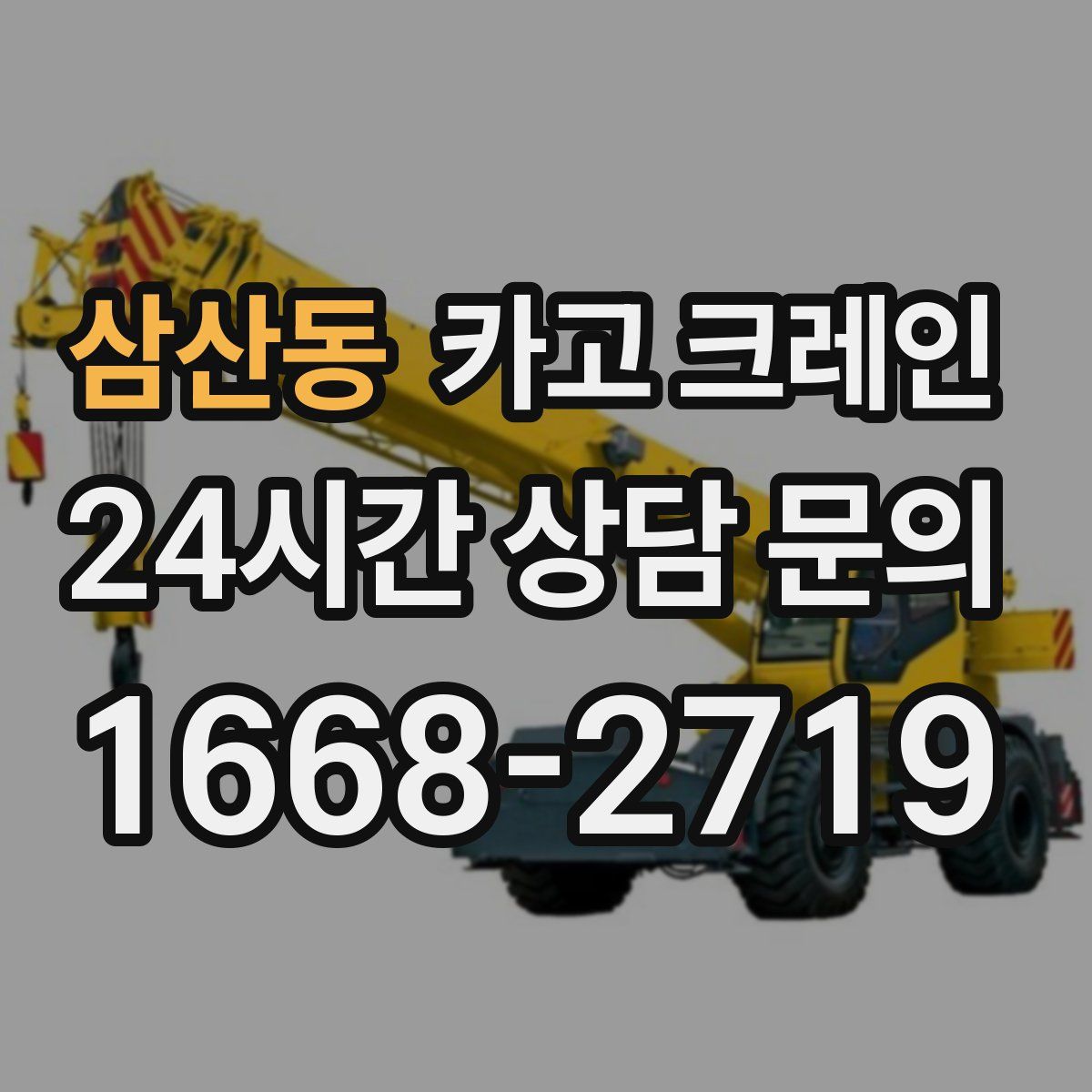 삼산동 카고 크레인