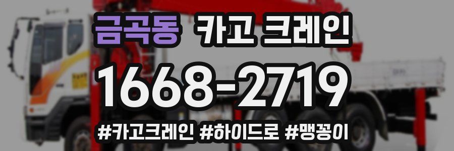 금곡동 크레인 작업