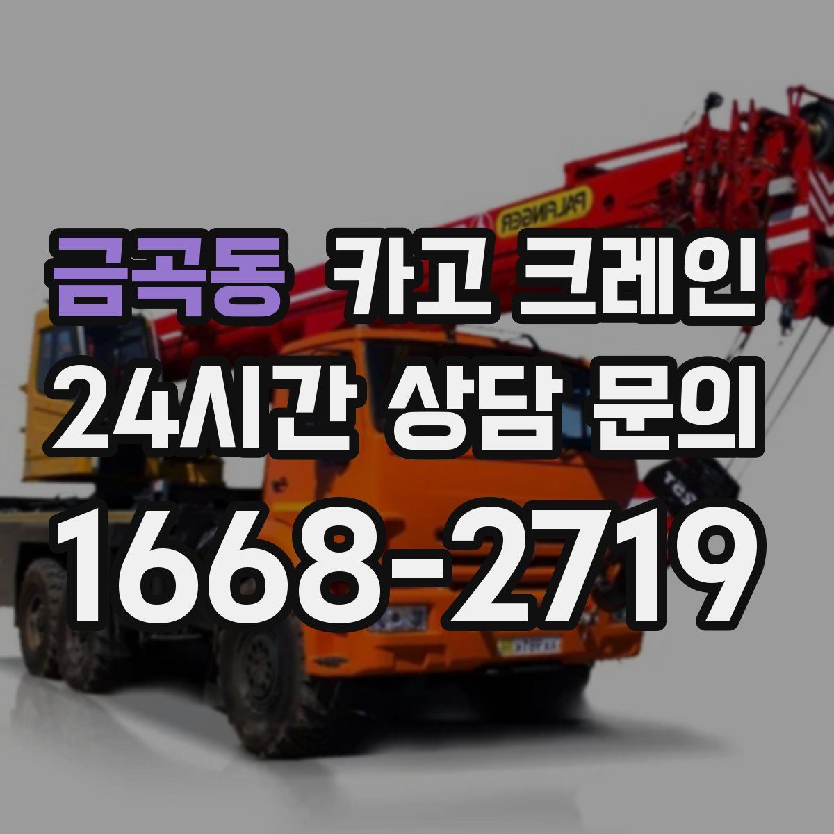 금곡동 카고 크레인