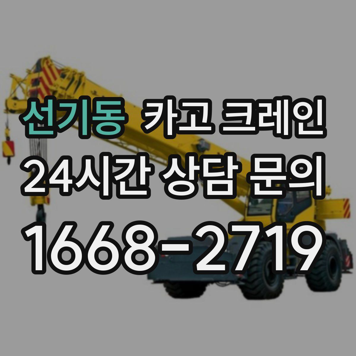 선기동 카고 크레인