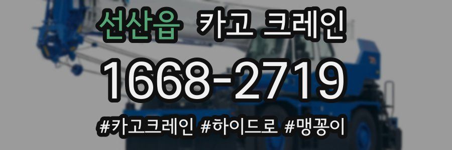 선산읍 크레인 작업