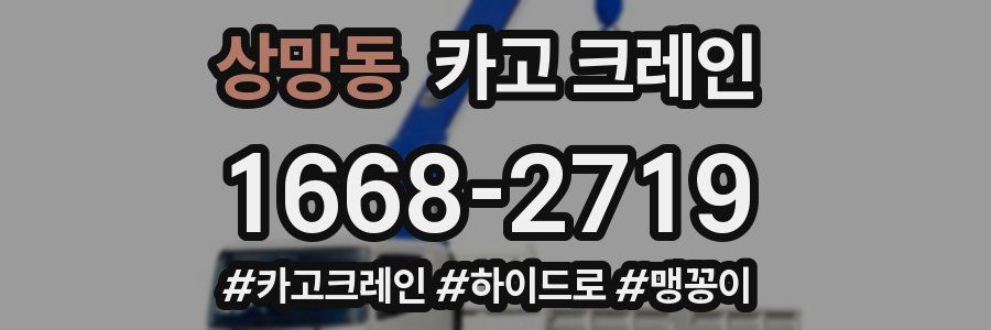 상망동 크레인 작업