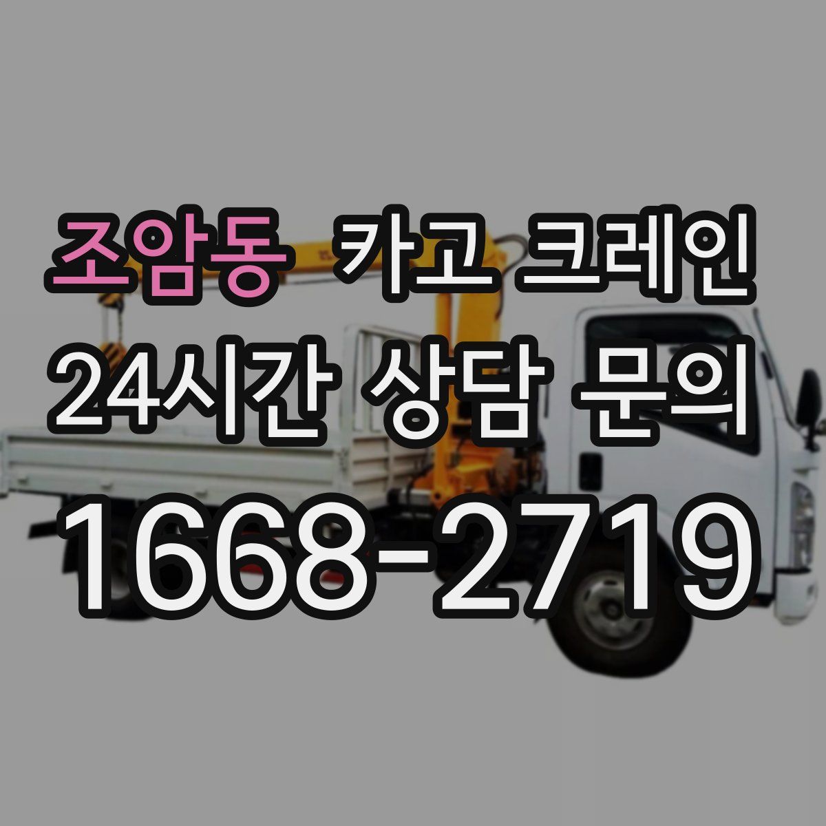 조암동 카고 크레인