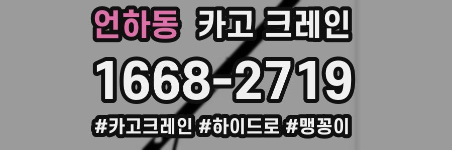 언하동 크레인 작업