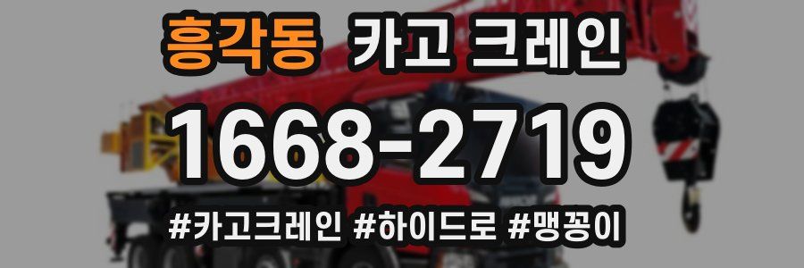 흥각동 크레인 작업