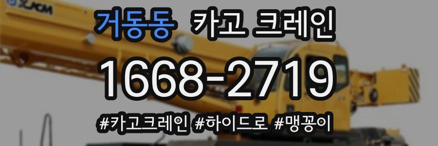 거동동 크레인 작업