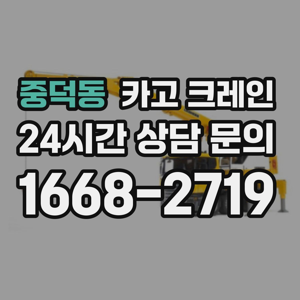 중덕동 카고 크레인