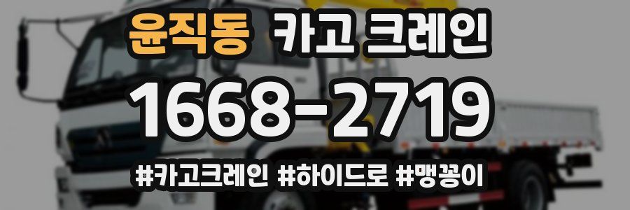 윤직동 크레인 작업