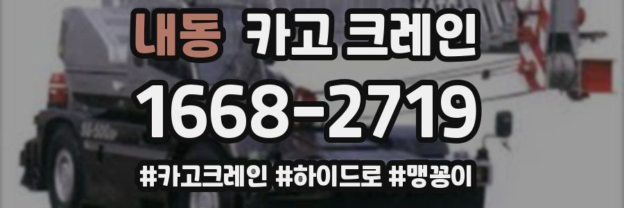 내동 크레인 작업