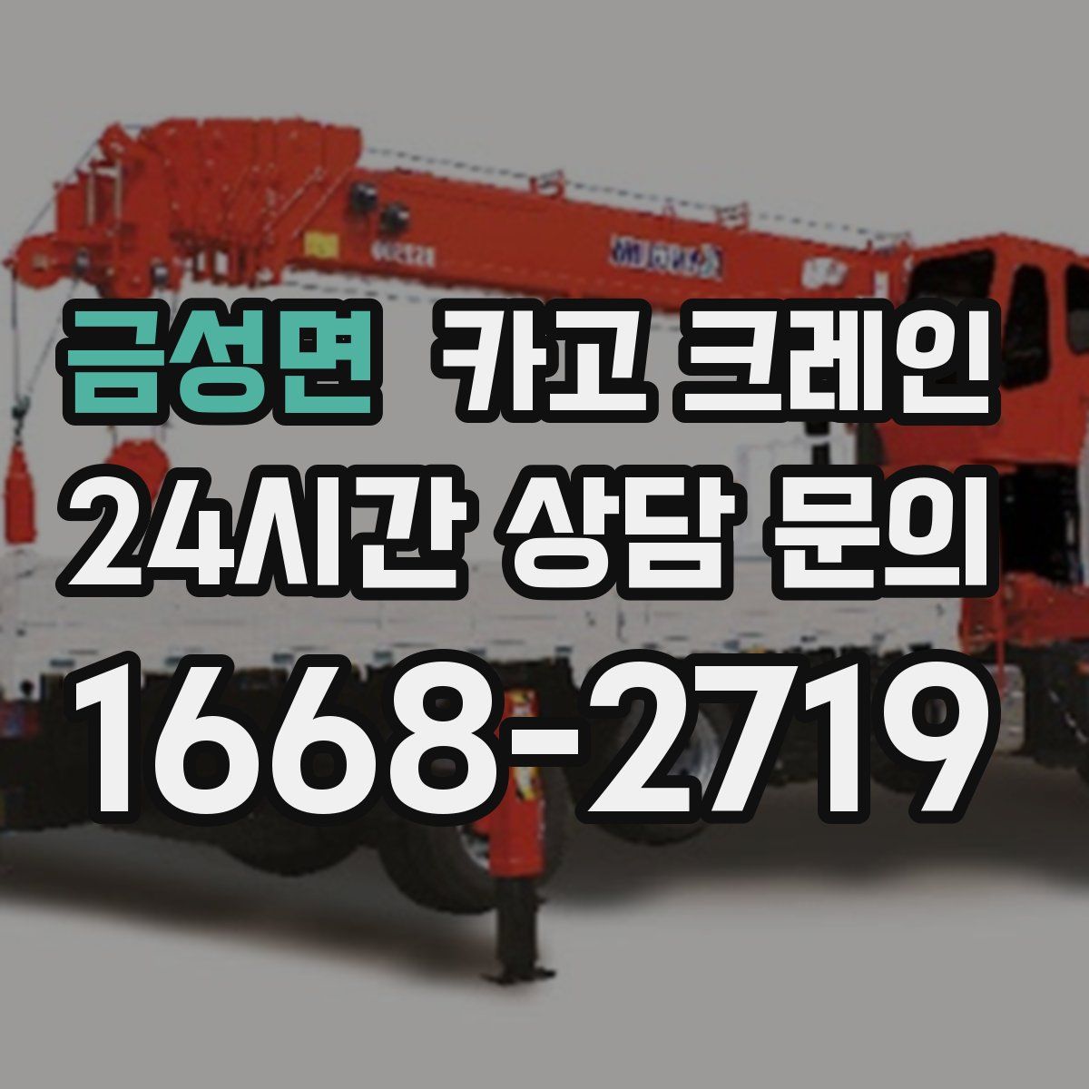 금성면 카고 크레인