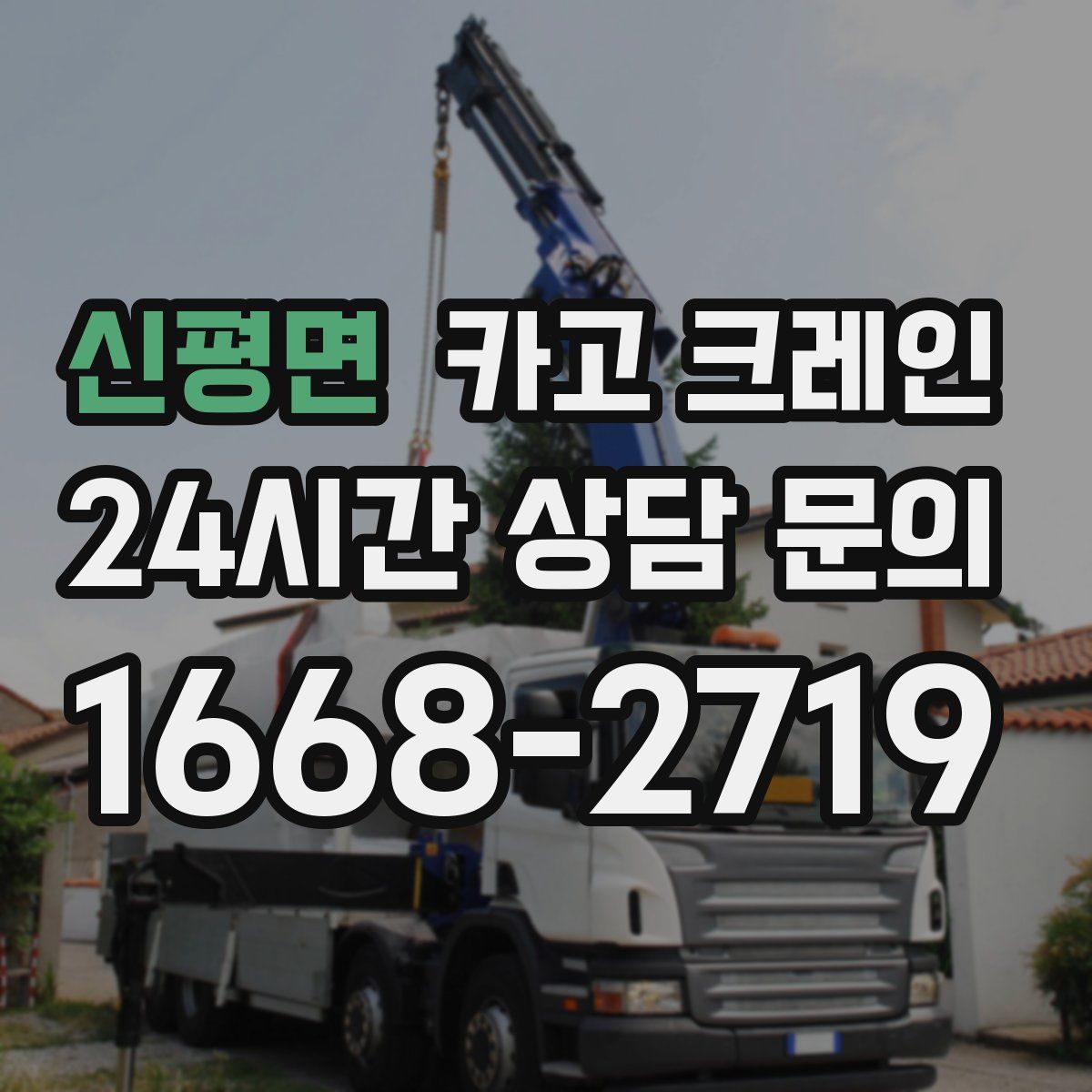 신평면 카고 크레인