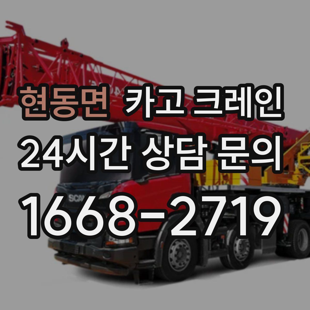 현동면 카고 크레인