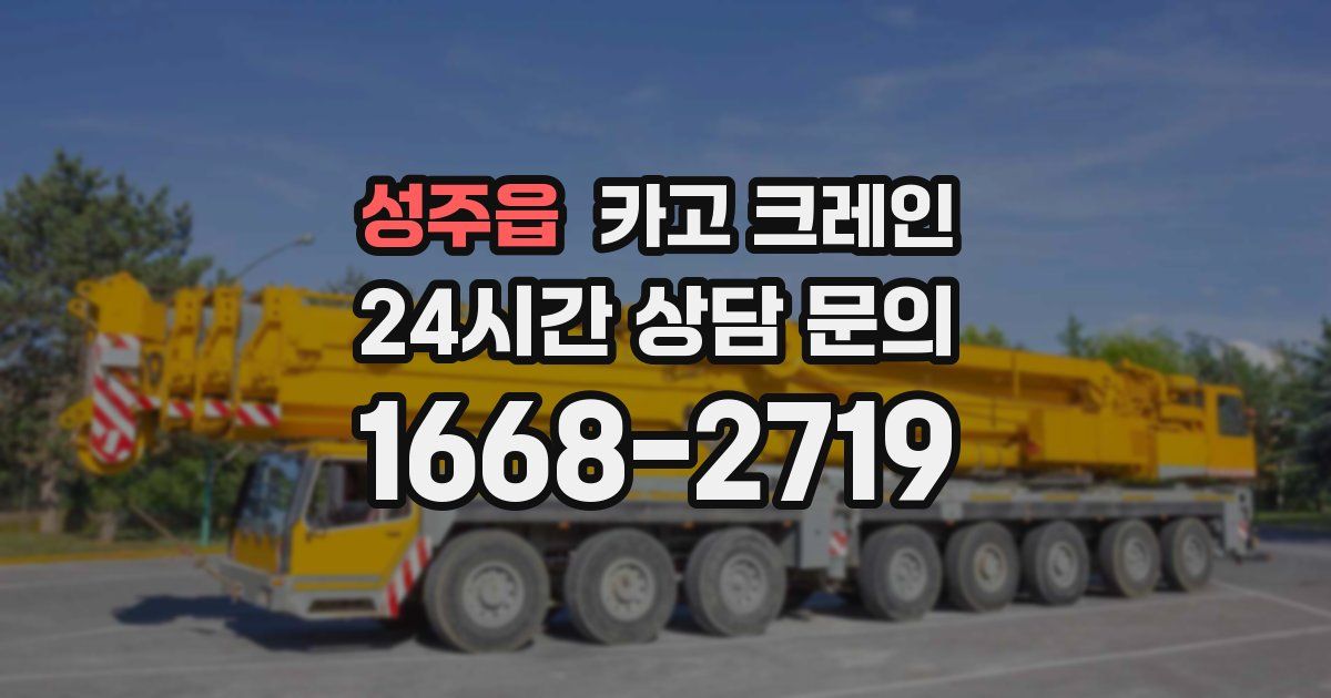 성주읍 크레인