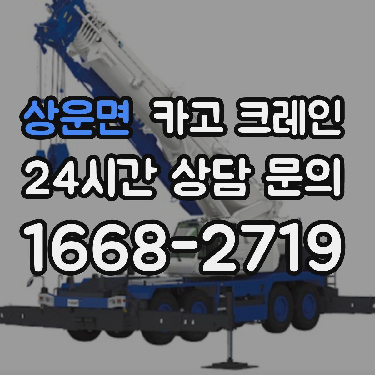 상운면 카고 크레인