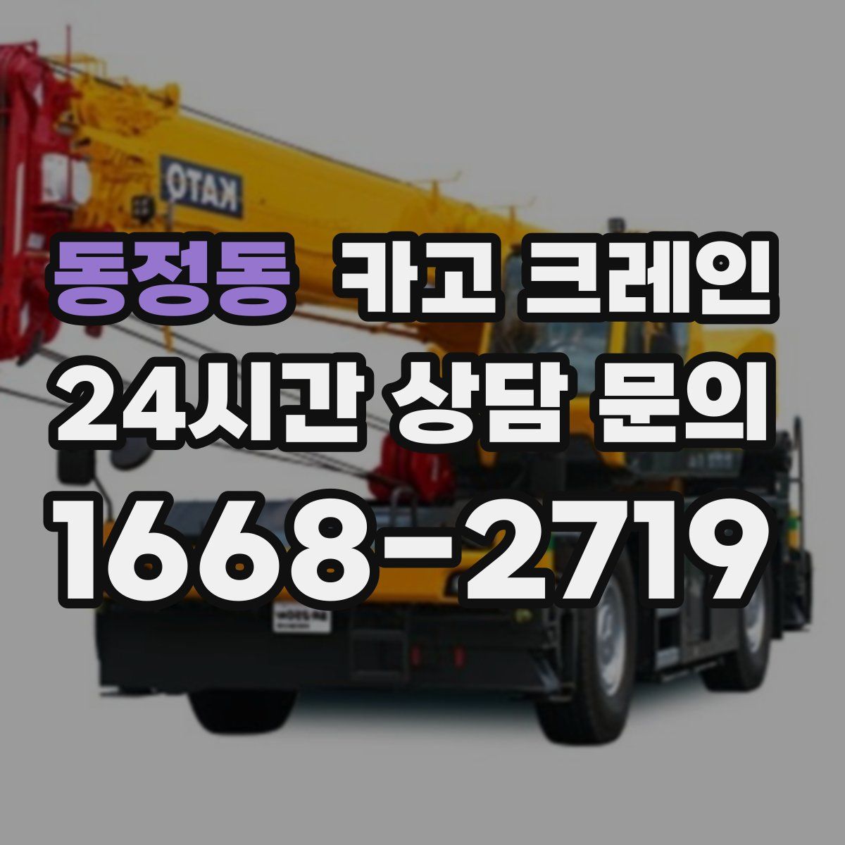 동정동 카고 크레인