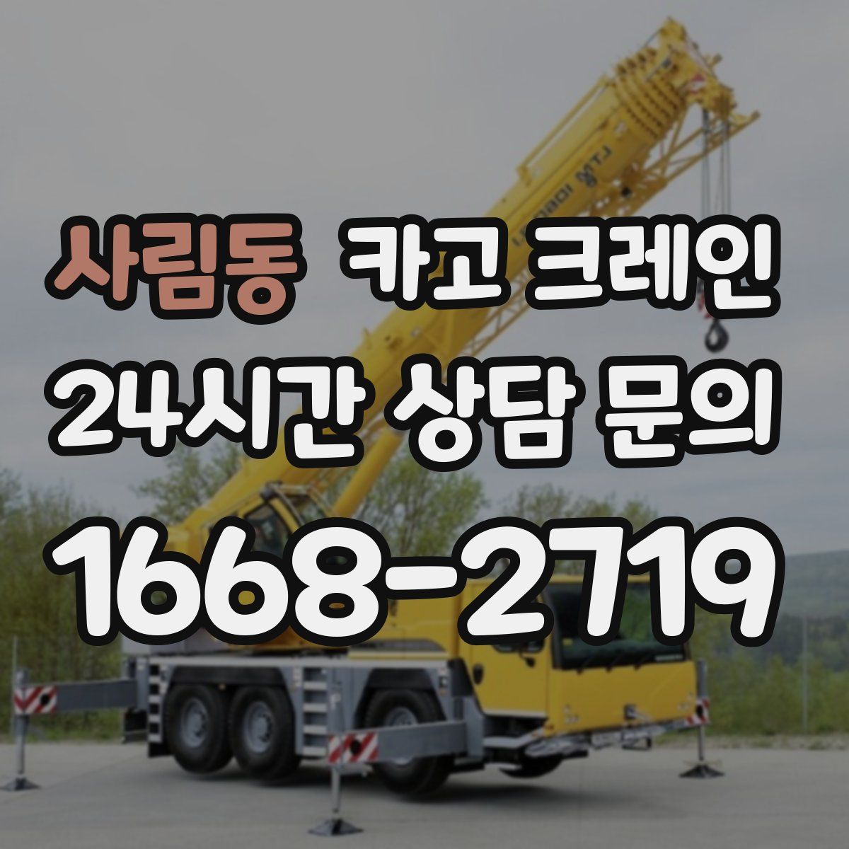 사림동 카고 크레인