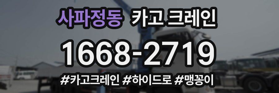 사파정동 크레인 작업