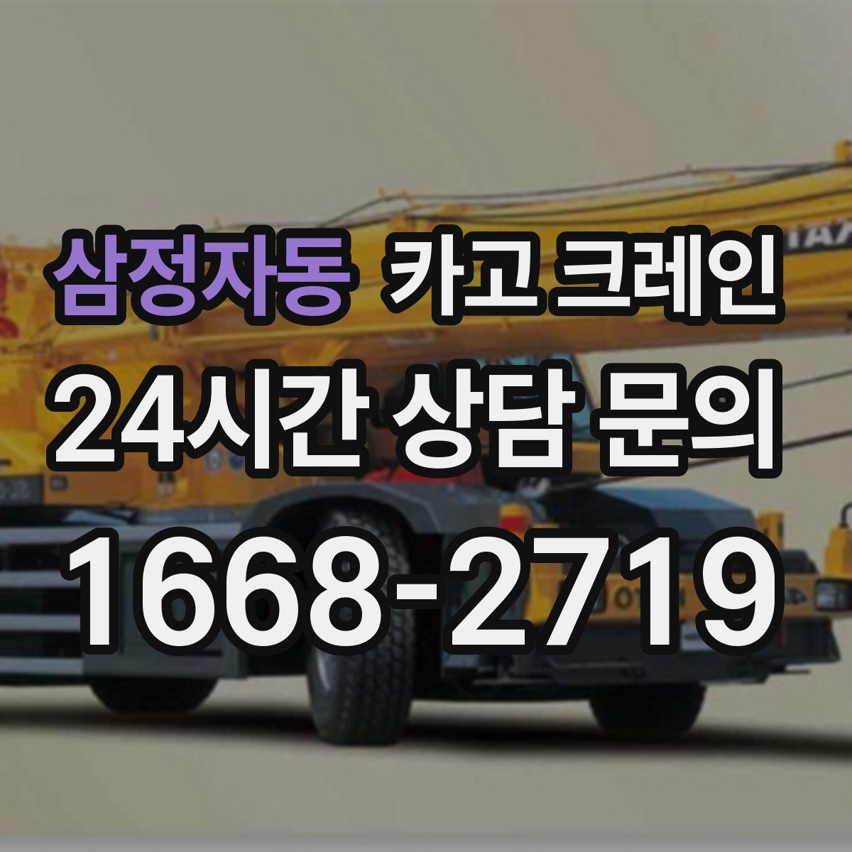 삼정자동 카고 크레인