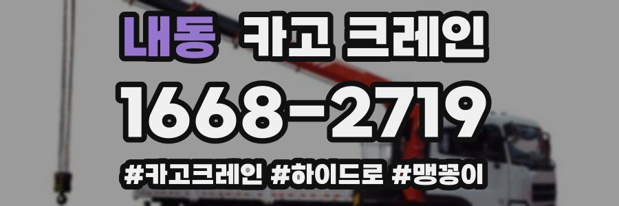 내동 크레인 작업