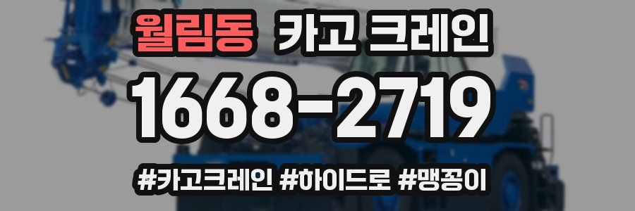 월림동 크레인 작업