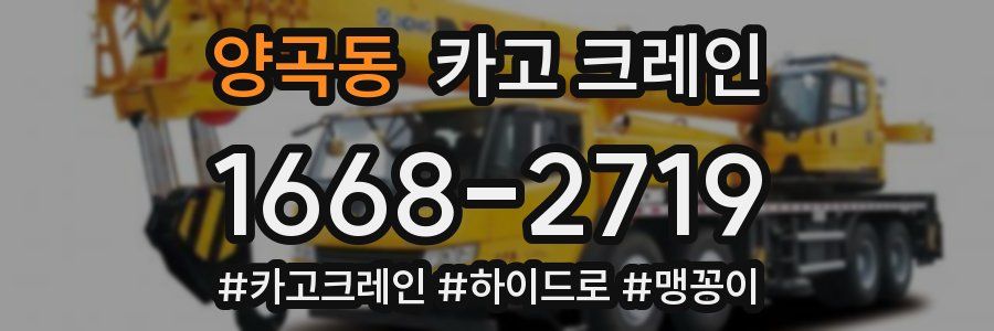 양곡동 크레인 작업