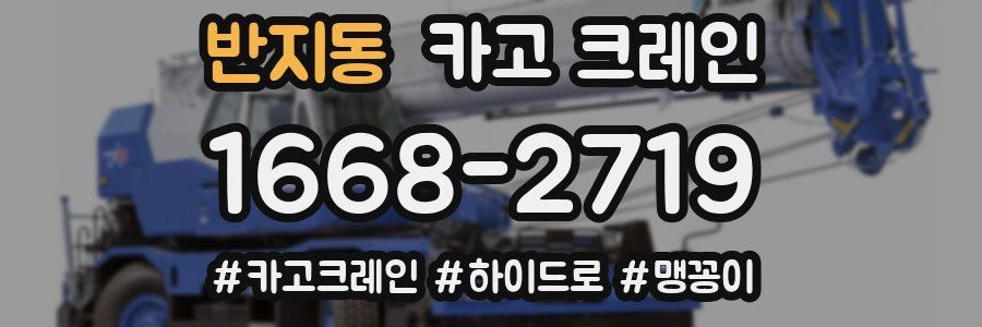 반지동 크레인 작업