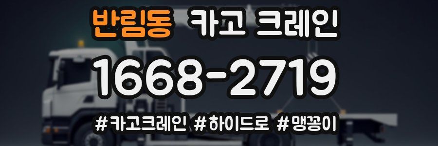 반림동 크레인 작업