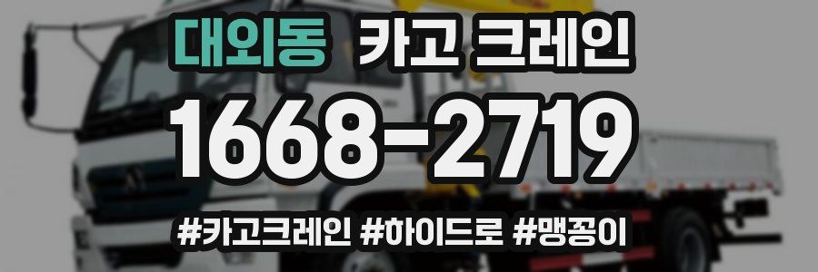 대외동 크레인 작업