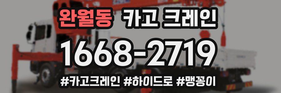 완월동 크레인 작업