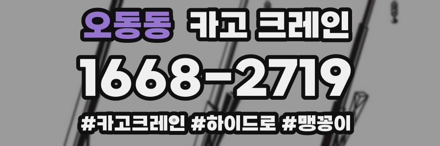 오동동 크레인 작업