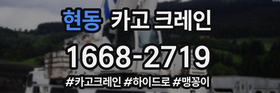 현동 크레인 작업