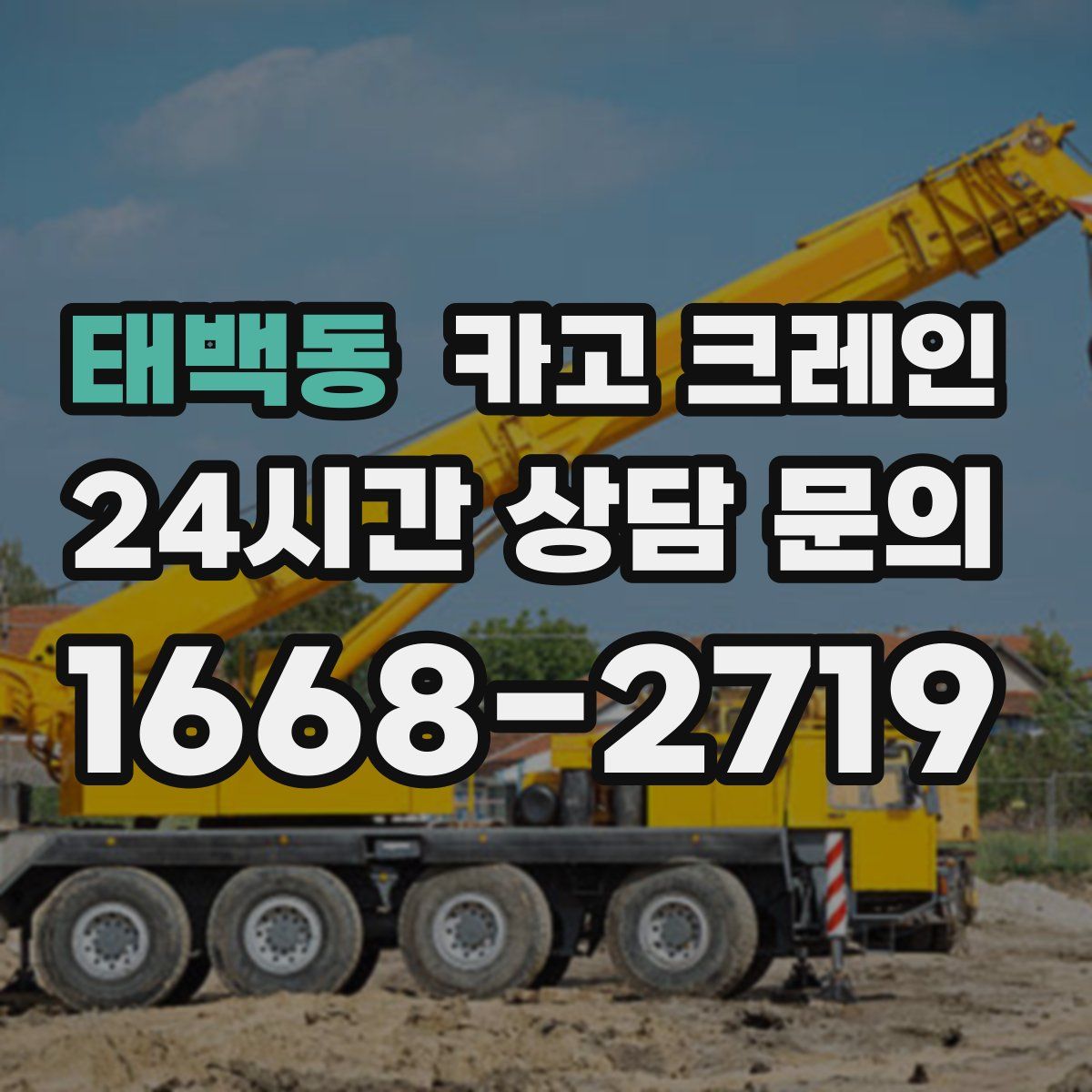 태백동 카고 크레인