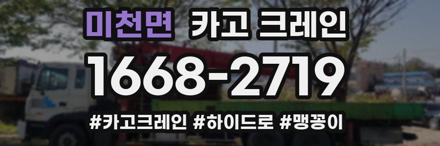 미천면 크레인 작업