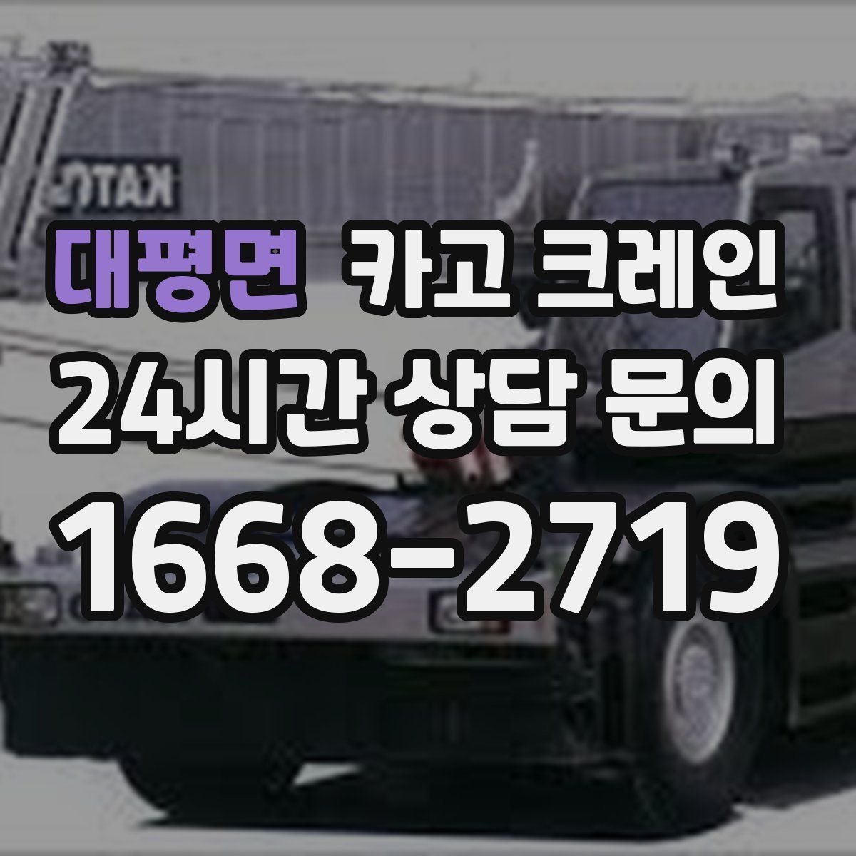 대평면 카고 크레인