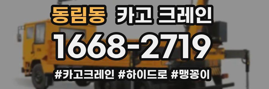 동림동 크레인 작업