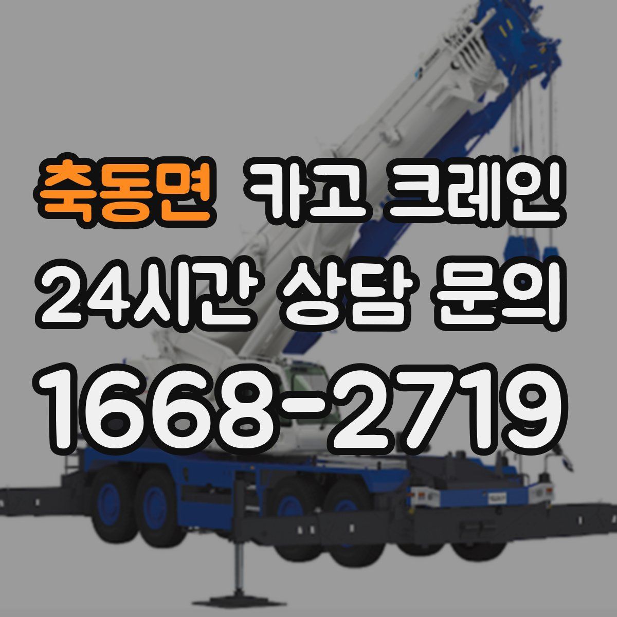 축동면 카고 크레인
