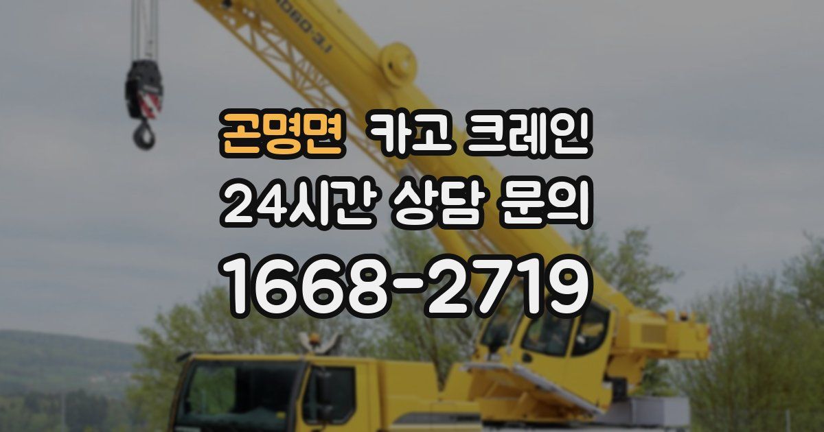곤명면 크레인