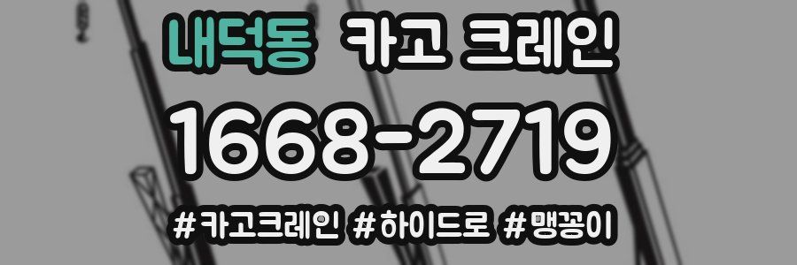 내덕동 크레인 작업