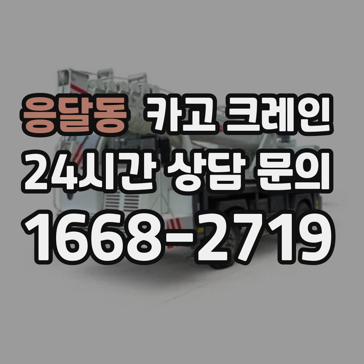 응달동 카고 크레인