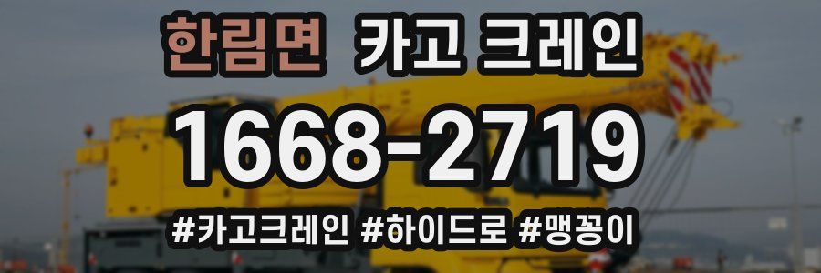 한림면 크레인 작업